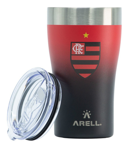 Copo Térmico Cerveja Com Tampa Arell Flamengo7 500ml