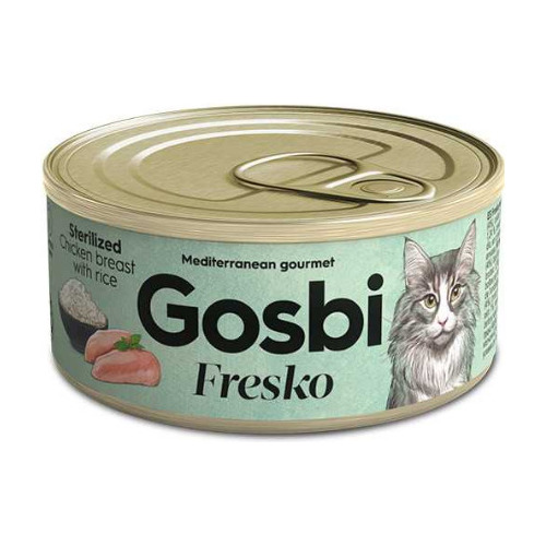 Gosbi Fresko Gato Esterilizado Pollo Con Arroz 70 Gr