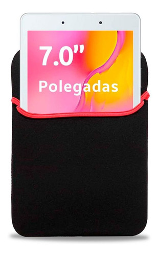 Capa Luva Neoprene 7 Pol. Para Tablet Samsung Galaxy A7 A8