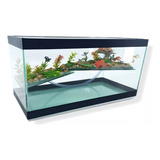 Aquario Terrario  30x14x19cm Tartaruga Água Jabuti Promoção