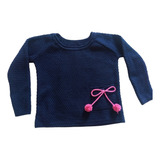 Blusa Inverno Infantil Menina Trico Lã Croche 4/6/8/10