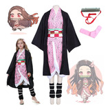 Disfraz De Demon Slayer Cosplay Kimono Traje Para Niños-nezuko,anime Demon Slayer Cosplay,trajes Kimono Accesorios Para Carnaval Halloween Fiestas