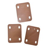 3 Uds Placas De Cuello De Guitarra 0,25, 0,5 Y 1 Café