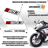 Par Calcomania Sticker 93 Marquez 3 Efx Moto Ss