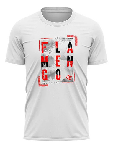 Camiseta Braziline Flamengo Growing - Branca