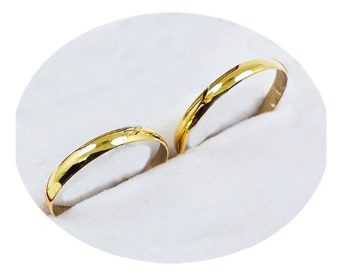 Alianzas Oro 18k 2 Gramos El Par Anillo Casamiento A6