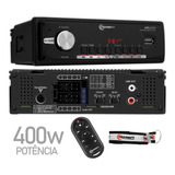 Player Taramps Bluetooth Usb Mp3 4x100w Rádio Amplificador