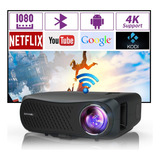 Proyector Bluetooth Nativo De 1080p 4k Compatible, Proyector