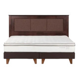 Cama Europea 2,0 Plazas Rosen Classique + Respaldo Rachel