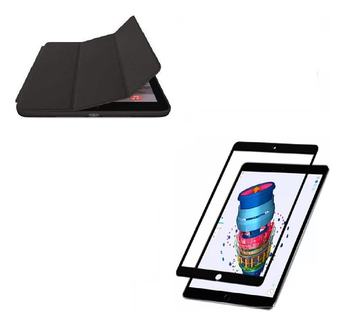 Combo Estuche Smart Case + Vidrio Ceramico Para iPad 5/6 Gen