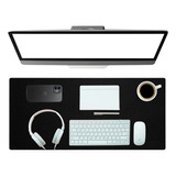 Mousepad Desk Pad Grande Em Courino 75x34cm Preto Premium