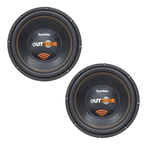 Par Alto Falante Sub Bomber Outdoor 12 Pol 500 Rms 4 Ohms