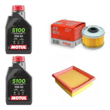 Kit Service Filtros Honda Tornado Xr 250 + Aceite Motul 5100