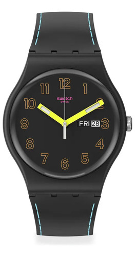 Reloj Swatch Dark Glow So29b707 , Agente Oficial