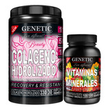 Colágeno Beauty Resveratrol Q 10 Vitaminas Minerales Genetic