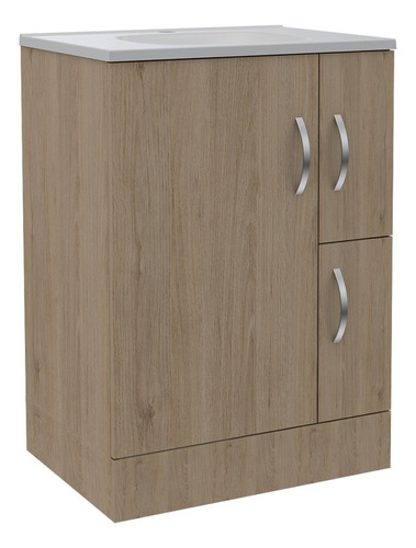 Mueble De Baño Vanguard Rta Rovere + Blanco Color Del Mueble Rovere-blanco