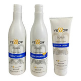 Kit Yellow Curls Rizos Shampoo  Acondicio - g a $90