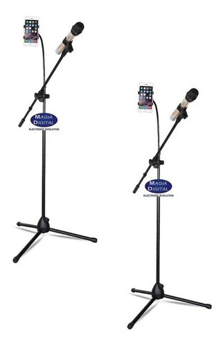 2pz Pedestal Microfono Celular Radox 490-590 Stand C/boom