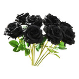 . Flores De Rosas Artificiales Con Tallos Vintage Ramo De