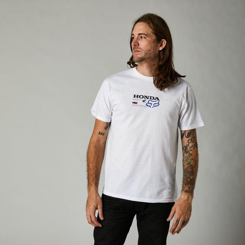 Polera Lifestyle Premium Honda Blanco Fox-