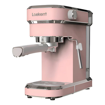 Cafetera Italiana Profesional Espreso Espumador Leche 20 Bar Rosa