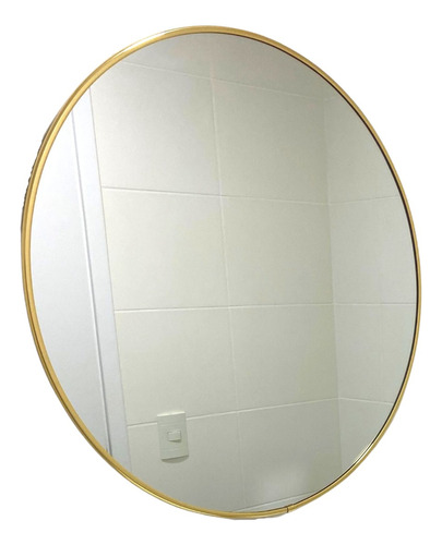 Espelho Redondo Moldura Dourado / Preto / Rose Gold 60 Cm