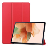 Funda Para Samsung Tab S7 Fe T736 12.4 S7 Lite 2021 Rojo