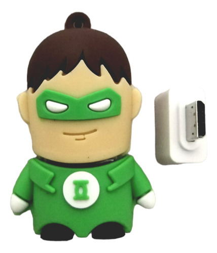 Memoria Usb 128gb Personajes Superhéroes Comics Garantizadas Color Linterna Verde