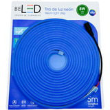 Tira Led Neon Flex 5m 12v Alto Brillo Decorativa Ip65 Color De La Luz Azul