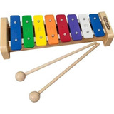 Xilófono Infantil Turbinho, 8 Tonos, Color Beige