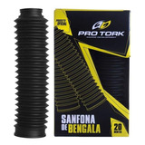Sanfona De Bengala Nxr Bros 125 20 Dentes Pro Tork Preto