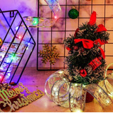 Cinta De Navidad Con Luces 5m Decoración Para Árbol Lazos
