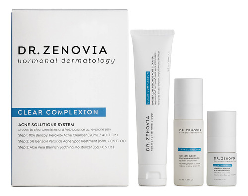 Kit Dr. Zenovia Clear Complexion Para El Acné Skincare Con B