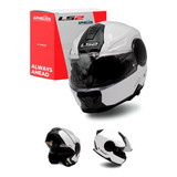 Casco Abatible Scope Solid Blanco Ls2 Original Ff902 Ff 902