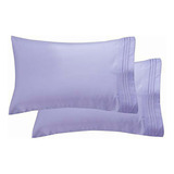 Elegant Comfort 2 Fundas De Almohada King Sizes, Lila