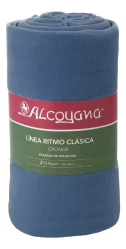 Frazada Polar Alcoyana Cronos Liso 2 1/2 Pzas