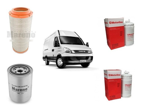 Kit De  Filtros Para Iveco Daily Tdi 3.0 55c16 Euro 5