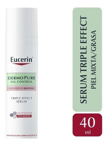 Eucerin Dermopure Oil Control Serum Triple Efecto Antibrillo Tipo De Piel Grasa 40 Ml