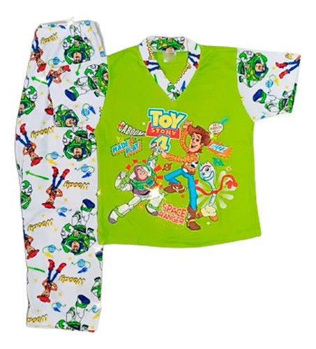 Pijama Algodón Niños Pantalón Y Manga Corta 