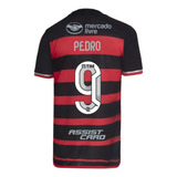 Manto Flamengo Jogo 1 adidas 2024 + Patrocínio + Pedro 9