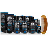 Kit 2x Shampoo Balm Óleo Condicionador Pente Barba Robusta