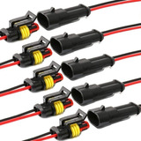 Yetor Way Conector Eléctrico Impermeable Para Coche, 16 Awg,