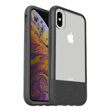 Funda Para iPhone XS, Negro/transparente/resistente/delgada