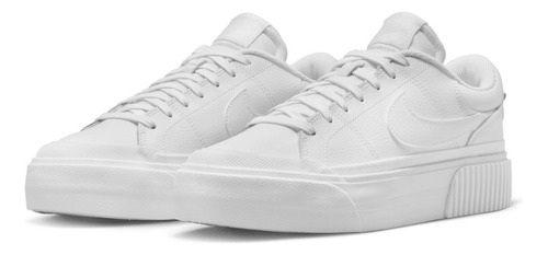 Tenis Nike Original Para Dama 24 Cm Court Legacy Lift Blanco