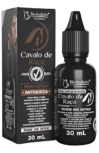 Tônico Capilar Cavalo De Raça 30ml Bio Instinto (antiqueda)