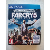 Far Cry 5 Deluxe Edition Ps4 C/ Trilha Sonora + Mapa + Nf