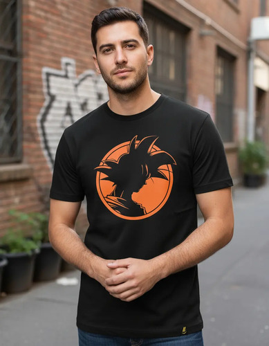 Playera Goku Silueta Dragon Ball Anime Superherores Killroy