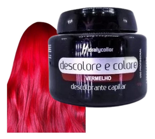 Pó Descolore E Colore Vermelho Pote 100g Mairibel/hidratycol