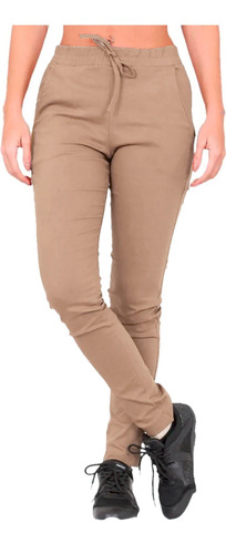 Pantalon Jogger Mujer Babucha Bengalina Elastizado Alpina