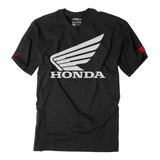 Factory Effex Unisex Niño Honda Big Wing Youth T-shirt (negr